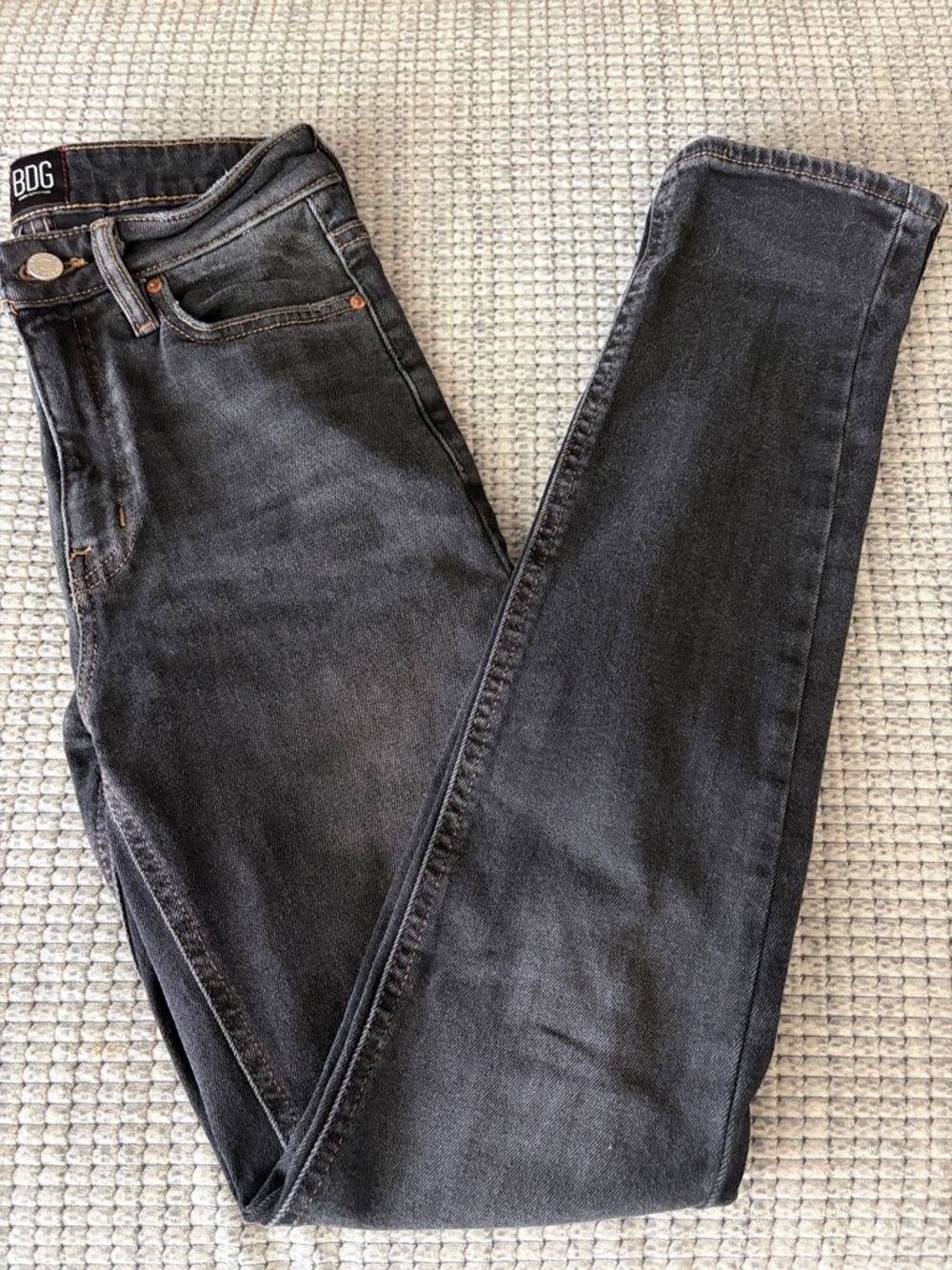 BDG Girlfriend High-Rise Black Womens Skinny Jeans